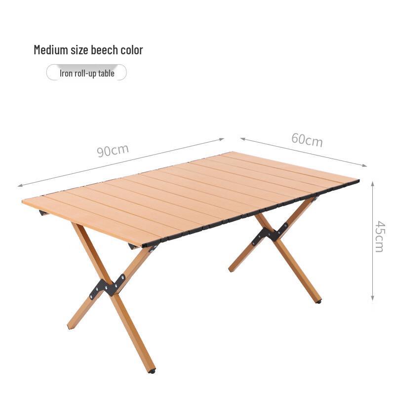 OIMG Outdoor Portable Carbon Steel Folding Camping Table