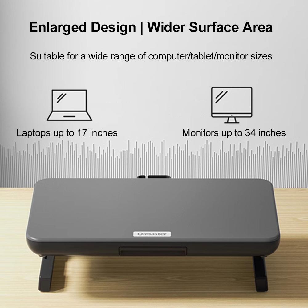 Olmaster Foldable Laptop Stand Computer Riser, Computer Raising Stand Monitor Base for Desk,