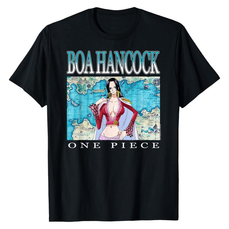 

Boa Hancock Pirate Empress One Piece TShirt Anime Graphic Print Crew Neck 100 Cotton SkinFriendly Casual Daily Wear Tops S