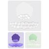 Portable Gradient Wrist Rest Mouse Pad Cloud Shape Transparent Silicone Wrist Support Pain Relief Soft Keyboard Wrist Pad Office