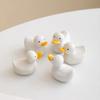 Cute Ceramic Chopstick Stand Creative Writing Brush Pen Holder Duck Chopstick Holder  Dining Table