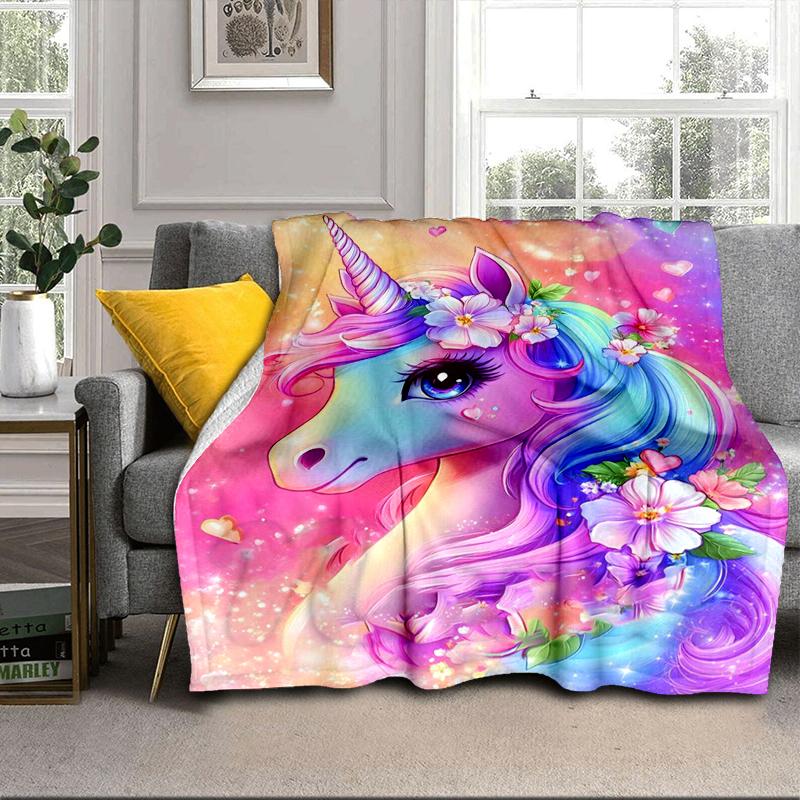 Magical Unicorn Fantasy Blanket Flannel Blanket Throw Blanket Sofa Cover Blanket Soft Premium Blanket Picnic Blanket Tv Blanket Gifts