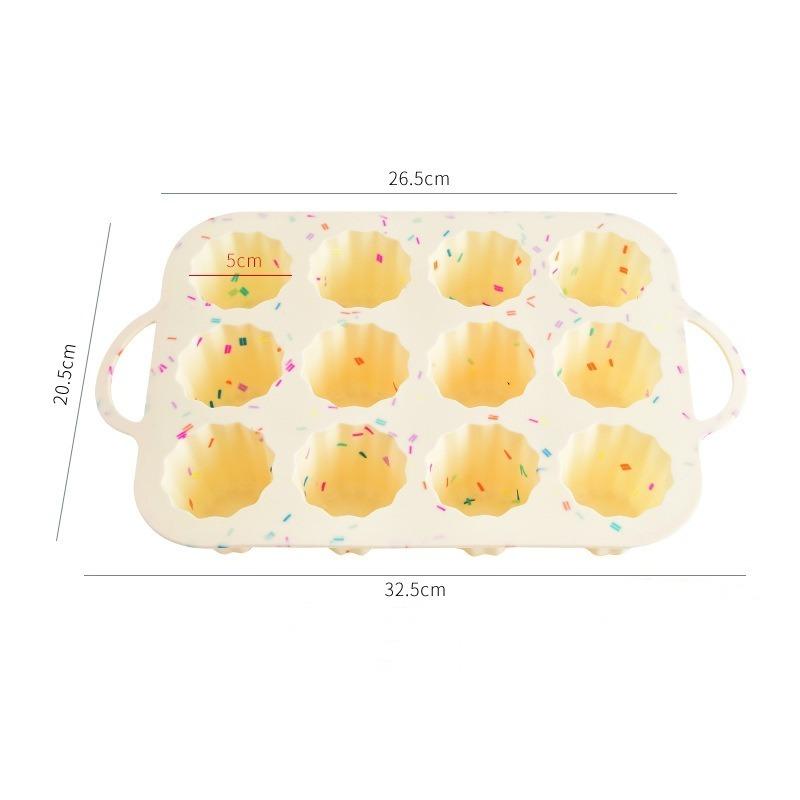 Mousse Cake Mold Silicone Baking Tins Baking Tray Silicone Cupcake Pan Muffin Tin Baking Pan Reusable Baking Cups