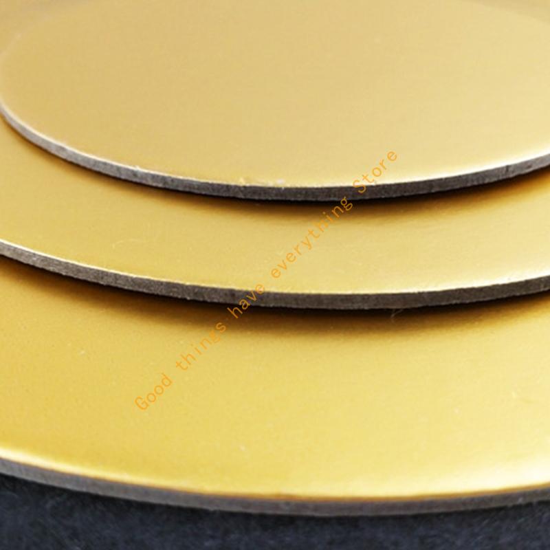 55KF 4pcs/8pcs Round Cake Plates Safe Circle Cardboard Base for Pastry Display Reusable Cupcake Dessert Transport Tray