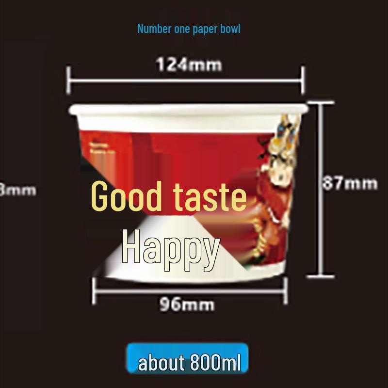 Lijiu Hong Disposable Paper Bowls 800ml
