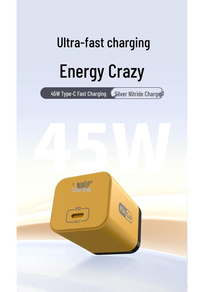 Compatible 45W GaN Type-C Charger for Apple 17 & iPhone - PD Fast Charging