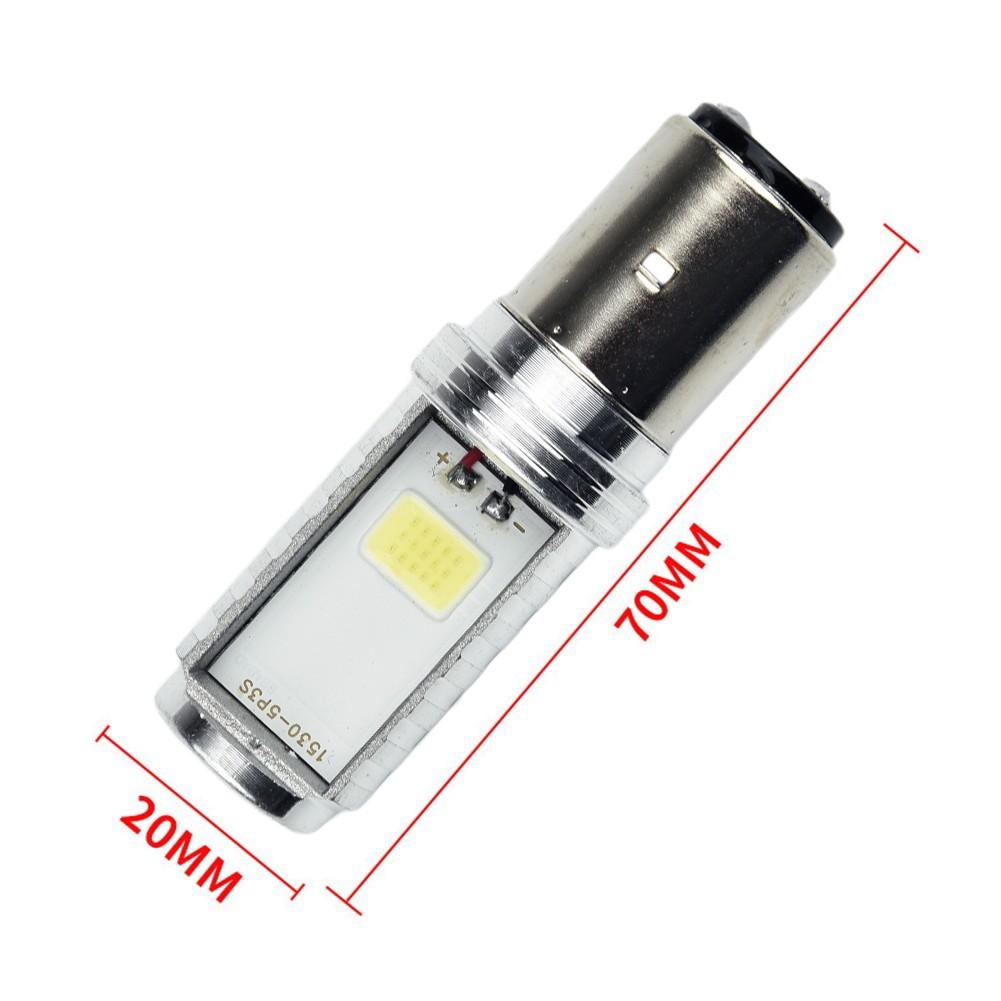 White Bulbs BA20D Headlight Bulbs 2pcs/kit 6W Conversion