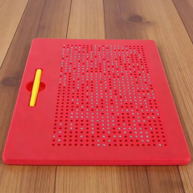 Kids Educational Magnetic Drawing Board Magnetic Ball Graffiti Sketch Pad Learning Drawing Toy For Children Early Education Play