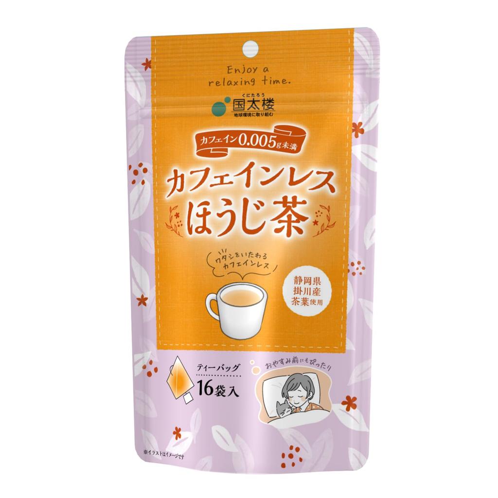 Kokutaro Decaffeinated Hojicha Triangle Tea Bags 16P 3 packs