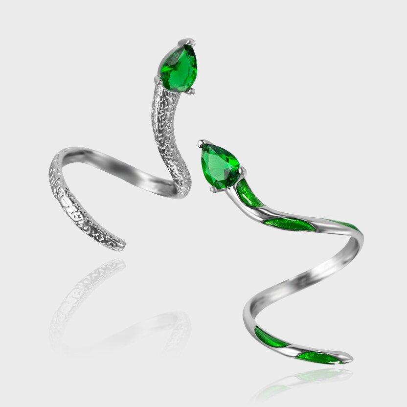 Fashion Snake Niche Design High-End Joint Ring Lady's 1PC Open Ring And Light Luxury