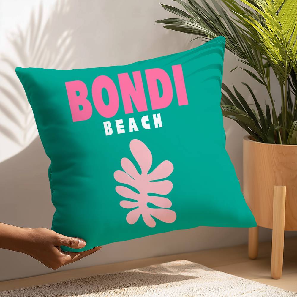 Summer Travel Series Pillow Case Plush Fabric Soft  Pillowcase Double Sided Print Cushion Cover Household Gifts