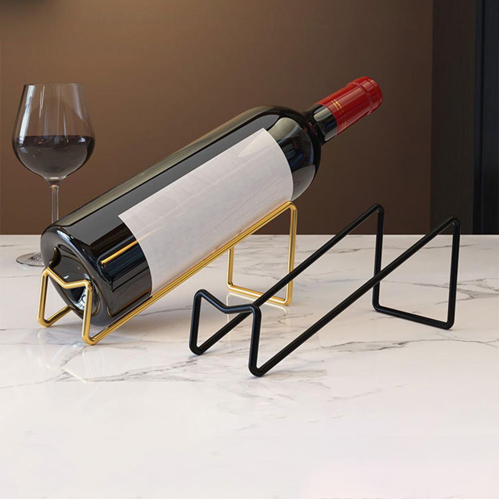 Space-saving Wine Rack Metal Wine Rack Elegant Metal Wine Bottle Holder Display Rack for Countertop Storage Space for Bottles