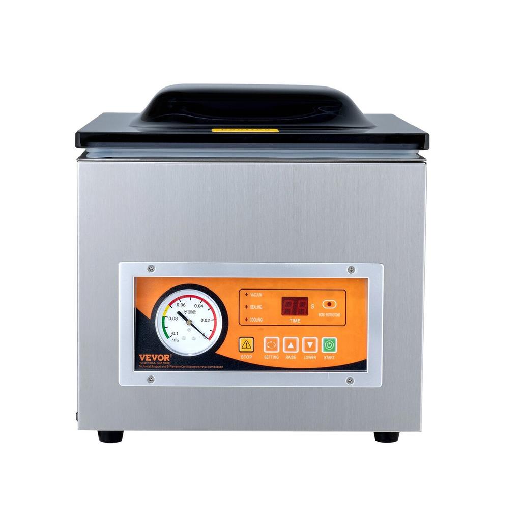 Kammer-Vakuumierer, 260W Siegelkraft, Vakuumverpackungsmaschine für feuchte Lebensmittel, Fleisch, Marinaden und mehr, Kompakte Größe mit 26 cm Siegelbreite,
