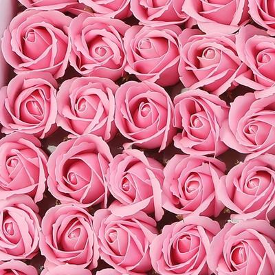 25Pcs Five Layer Rose Soap Rose Flower Realistic Floral Wreath Making Foam Rose Handmade Gift DIY Flower Head Valentine's Day