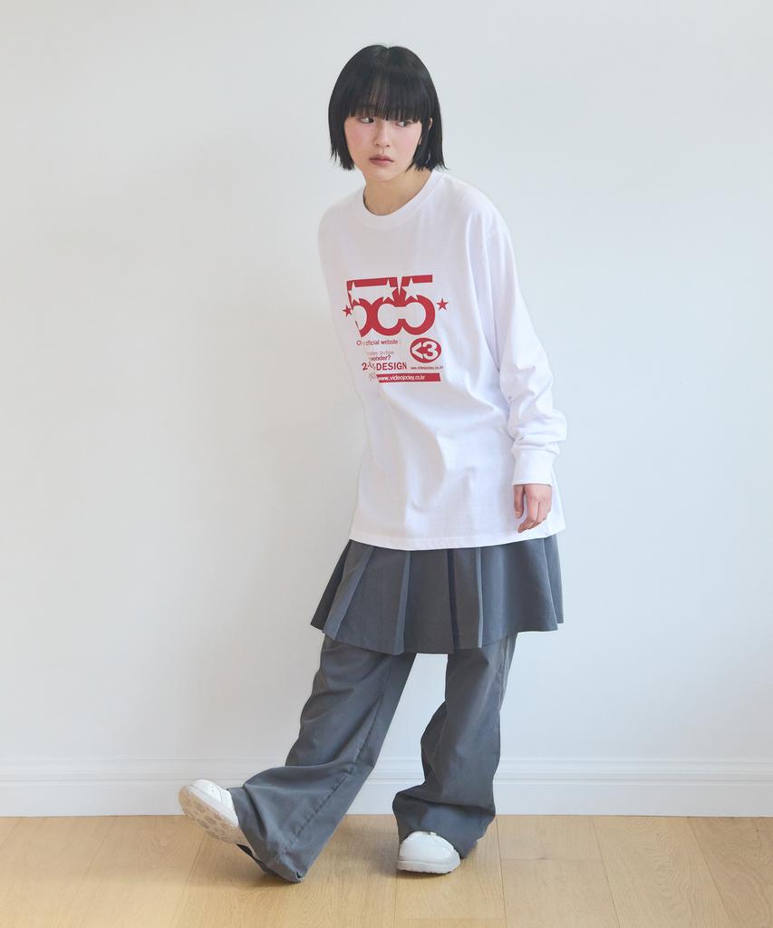 VIDEO JOCKEY Gogogo Ls T-Shirt [White]