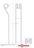 Tine for the 436031 Pottinger Swath Rake/tedder FI-9mm -575mm Powder Coated MORGA