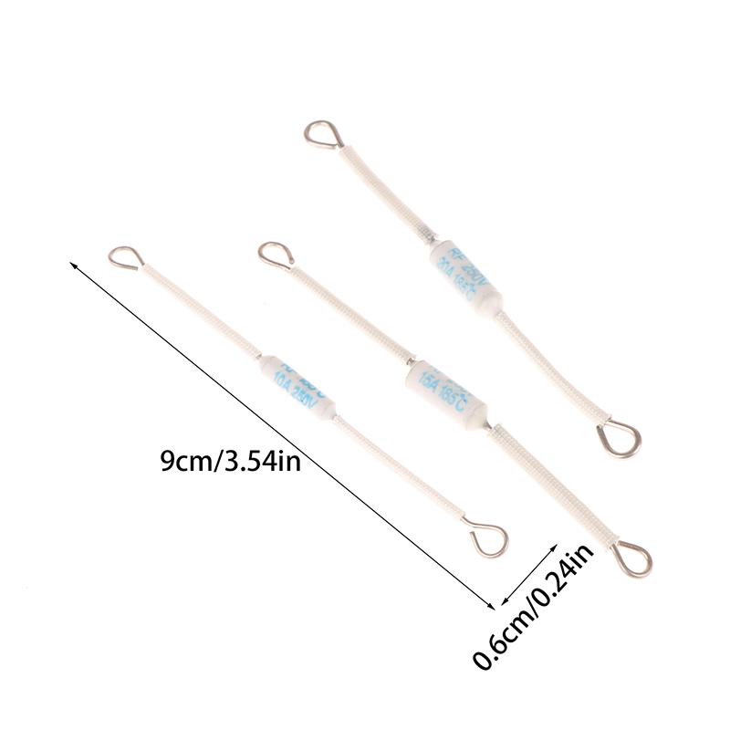 10 Stück Rf250V 10A 15A 20A 185 Grad Thermoschutz Rf 250V Keramik Reiskocher Thermosicherung Links für Elektrischen Reiskocher