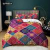 Bohemian Bedding Collection Boho Flowers Duvet Cover Exotic Nationality Pillowcases Queen King For Woman Couple Bedroom Decorations