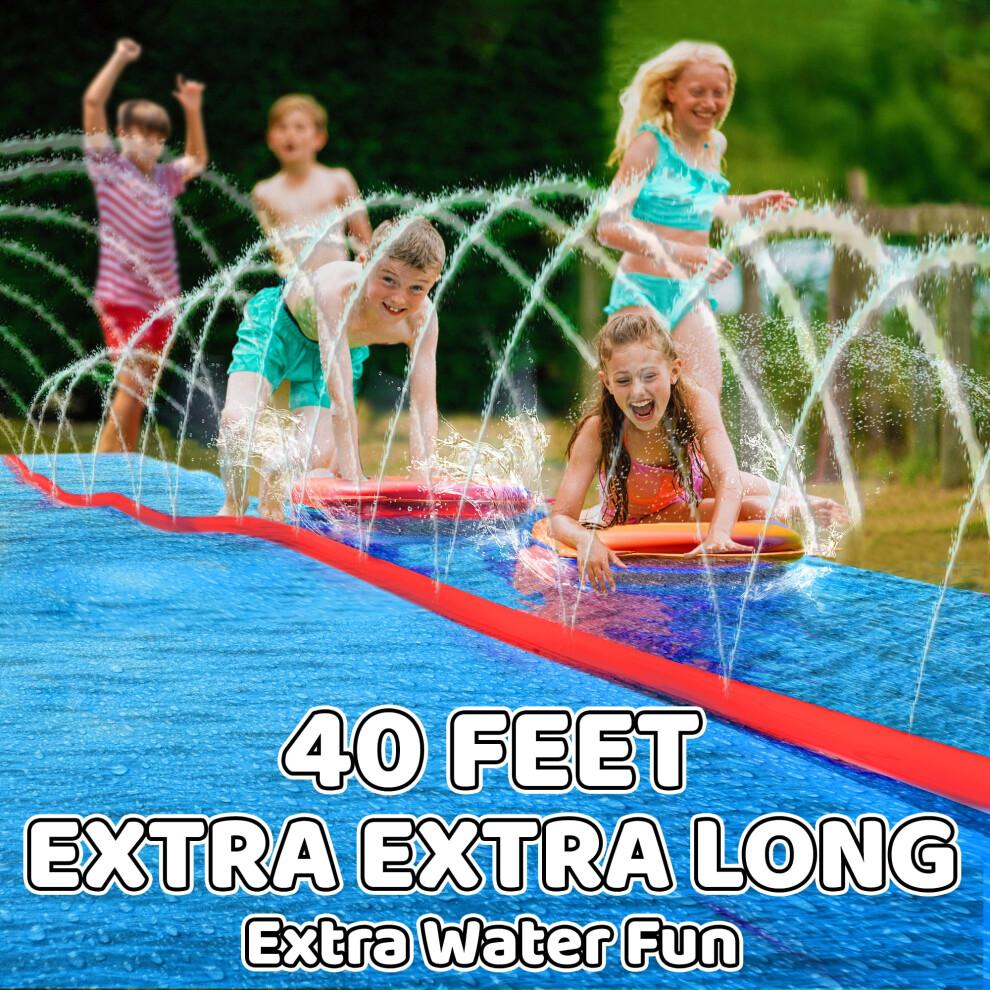 JAMBO Scivolo Acquatico Resistente da 40 Piedi con Telo Extra Lungo – Mega Scivolo d'Acqua per Giardino 12232