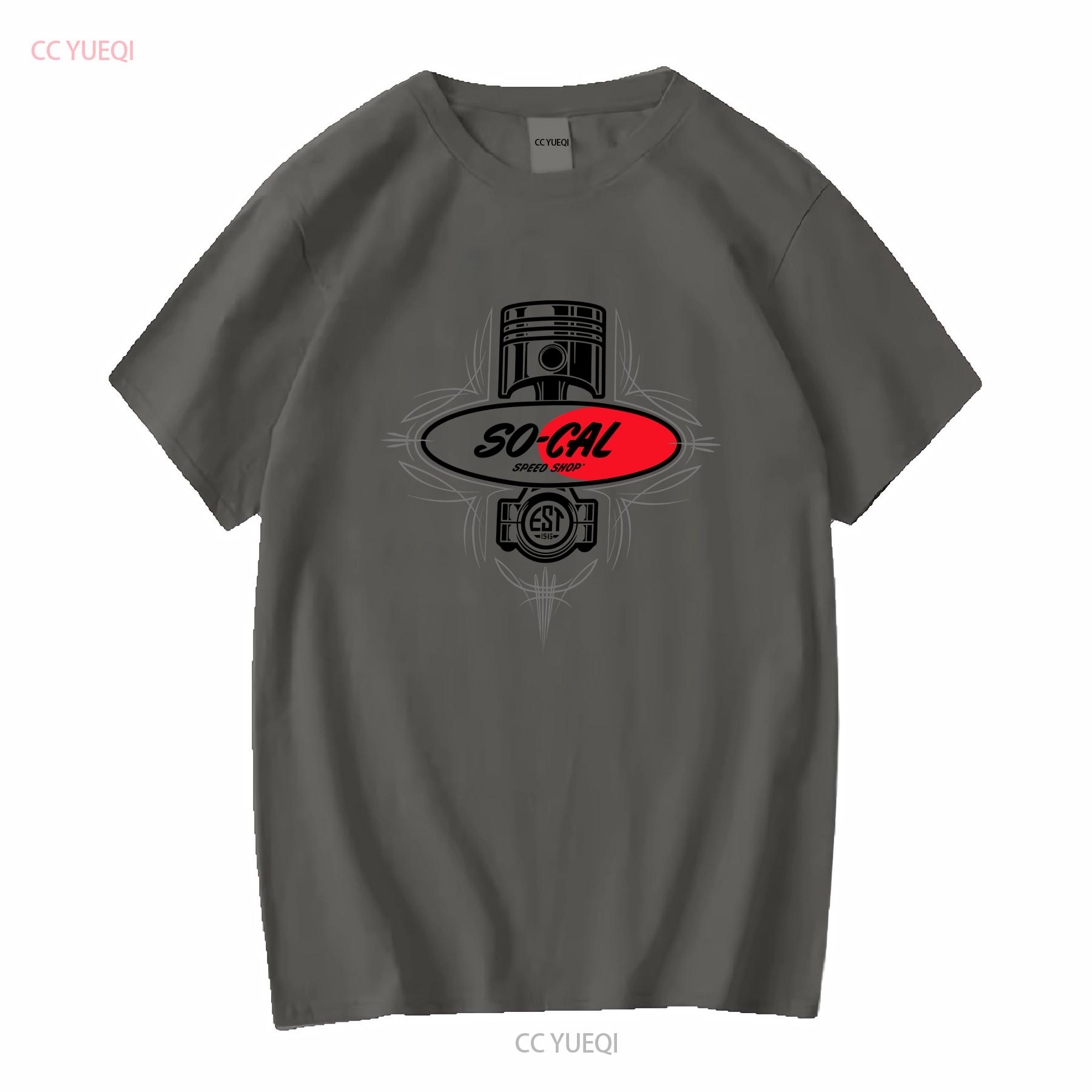 

NEW PISTON PINSTRIPE T SHIRTS FROM THE SO CAL SPEED SHOP HOT RODS SINCE 1946 vintage Washed Comfortable fashion homme 4XL
