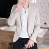 Erkek Blazer Moda İş Centilmen İngiliz Stili Boş Zaman Slim Düğün İş