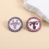 Trendy Women Empowerment Badge Unique Uterus Shaped Pin Trendy Uterus Badge Accessory For Bags And Apparel