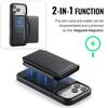 Magsafe Leather Flip Wallet Phone Case For iPhone 17 Air 17 Pro Max 2 In 1 Detachable Card Slots Cover Hoesje Coque Etui Bag