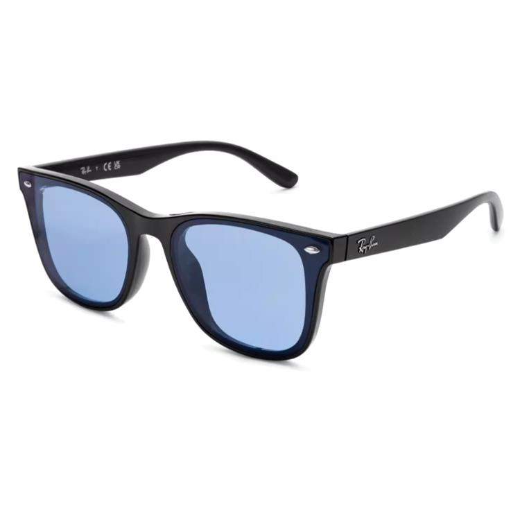 RayBan Temple Engraved Plate Frame Rectangular Sunglasses Unisex Couple Black