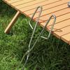 Outdoor Stainless Steel BBQ Tongs 55cm Extended Handle Firewood Charcoal Clip Trash Picker Fire