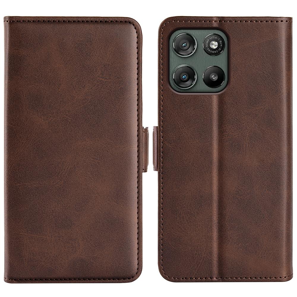 For Motorola Moto G67 Power 5G Case Calf Texture Leather Wallet Phone Cover