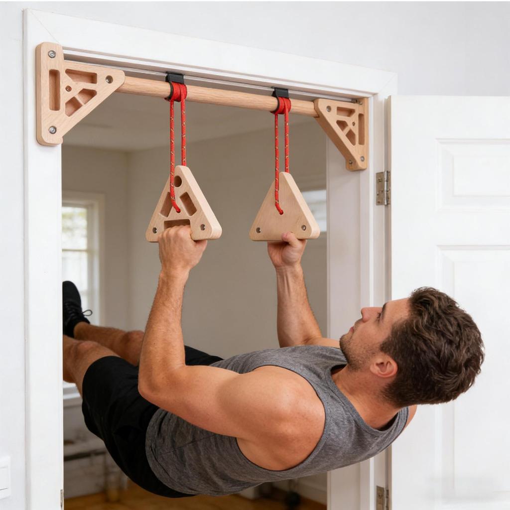 Multifunctional Rock Climbing Hangboard Portable Finger Training Equipment with Various Holds for Finger Strength&Pull Up Grip