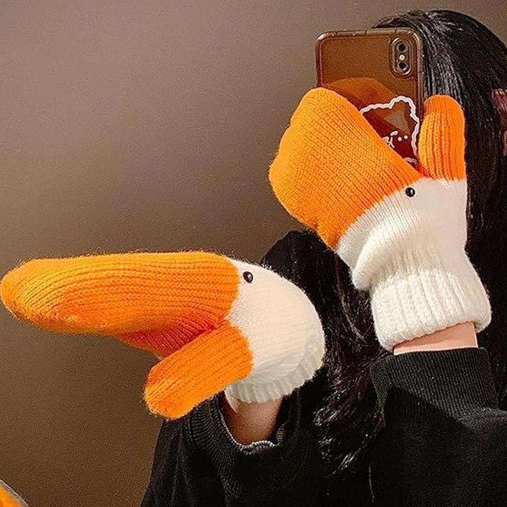 Winter Gloves Thermal Animal Mittens Funny Novelty Animal Gloves for Girl Friend Sport Skiing Men Women Parent Outdoor
