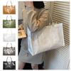 Glossy Transparent Jelly Bag Large Capacity Letter Prints Handbags Fashion PVC Tote Bag  Swimming