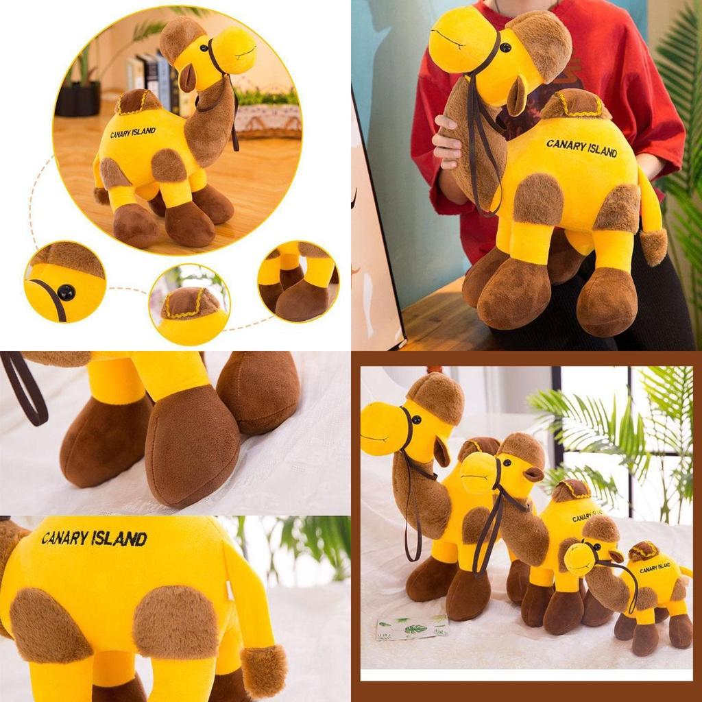 Soft Desert Camel Plush Toy Lifelike Cartoon Stuffed Animal Figurine Wholesale Supplier Characters)