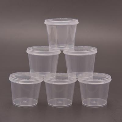 25 db 25 ml Eldobható Műanyag Elvitelre Szószos Pohár Tartó Étel Doboz Festék Doboz Zsanéros Fedéllel Pigment