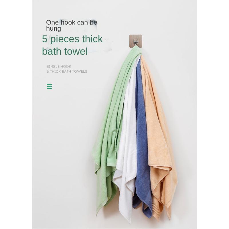 5/10 Stück Edelstahl-Haken, stanzfrei, stark, selbstklebend, Wandhaken, Badezimmer-Organizer, Haken, Wohnaccessoires