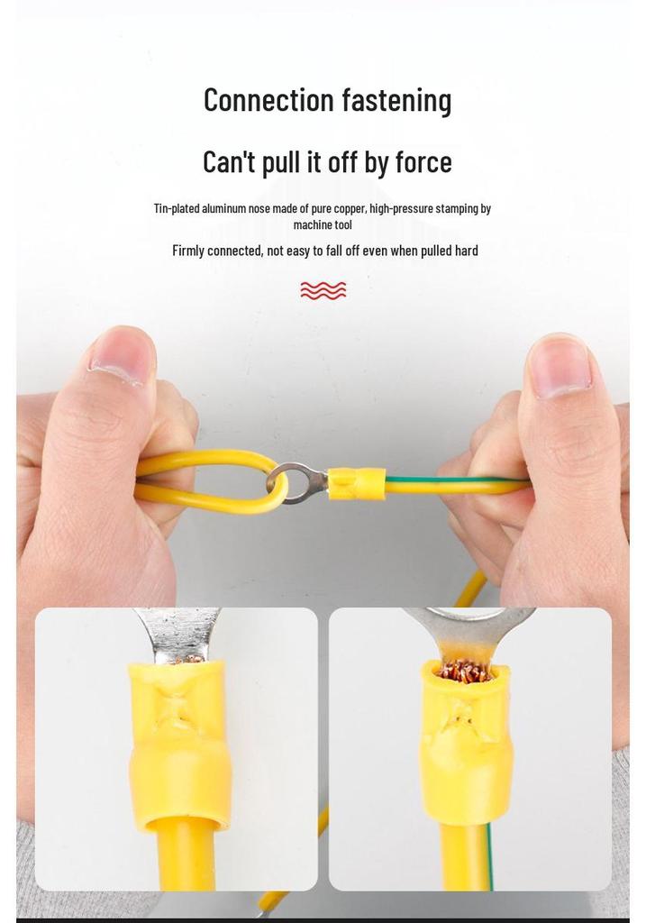 Flexible Copper Yellow-Green Bicolor Grounding Wire for 4 Square Photovoltaic Cable Tray and Distribution Box