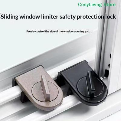 [CL]No-Drill Sliding Door Lock Child Safety Lock For Sliding Windows High-Rise Anti-Fall Limiter Anti-Theft Safety Latch[CL]