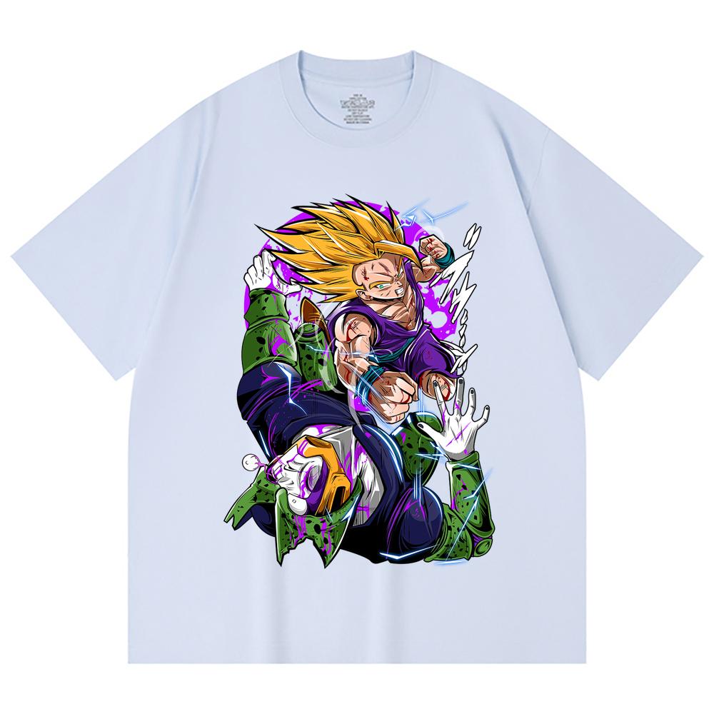 230 Gsm 100% Cotton Dragon Ball V30 Gohan Cell Print Unisex Heavy Cotton T Shirt
