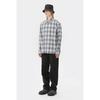 Customellow Grey Relaxed Fit Check Shirt Cwsaw25112gyx