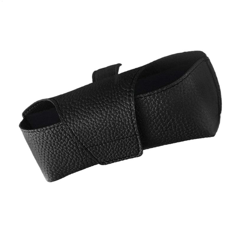 Sunglasses Holder for Car Visor Sun Visor Eyeglasses Clip Holder Case PU Leather Non-Slip Eyeglasses Case Auto Accessories