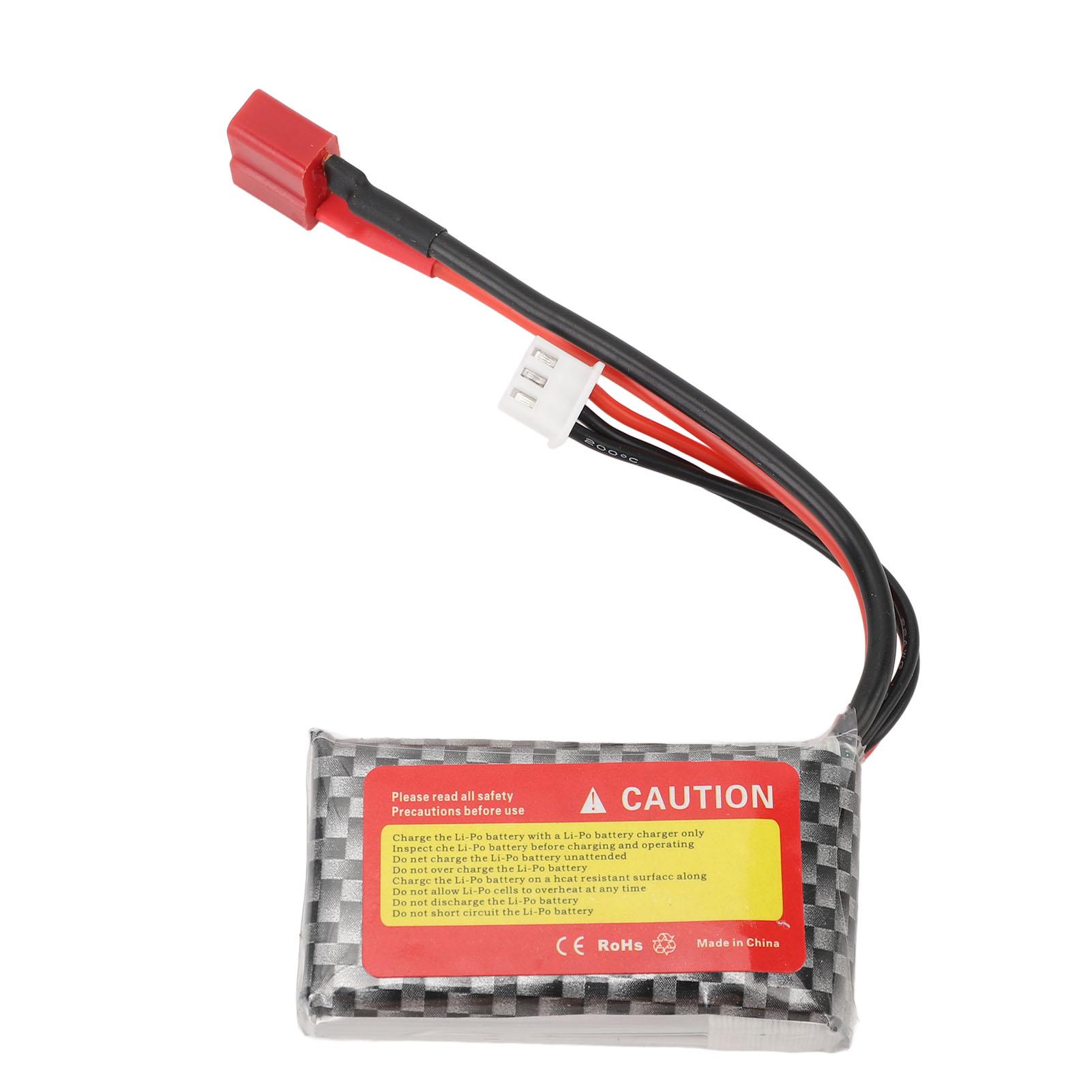 

7.4V 2S 25C 850mAh LiPo Battery RC Truck Lithium Battery With T Plug for XLH Q903 Q901 Q902 1/16 2845 Brushless RC Racing Truck