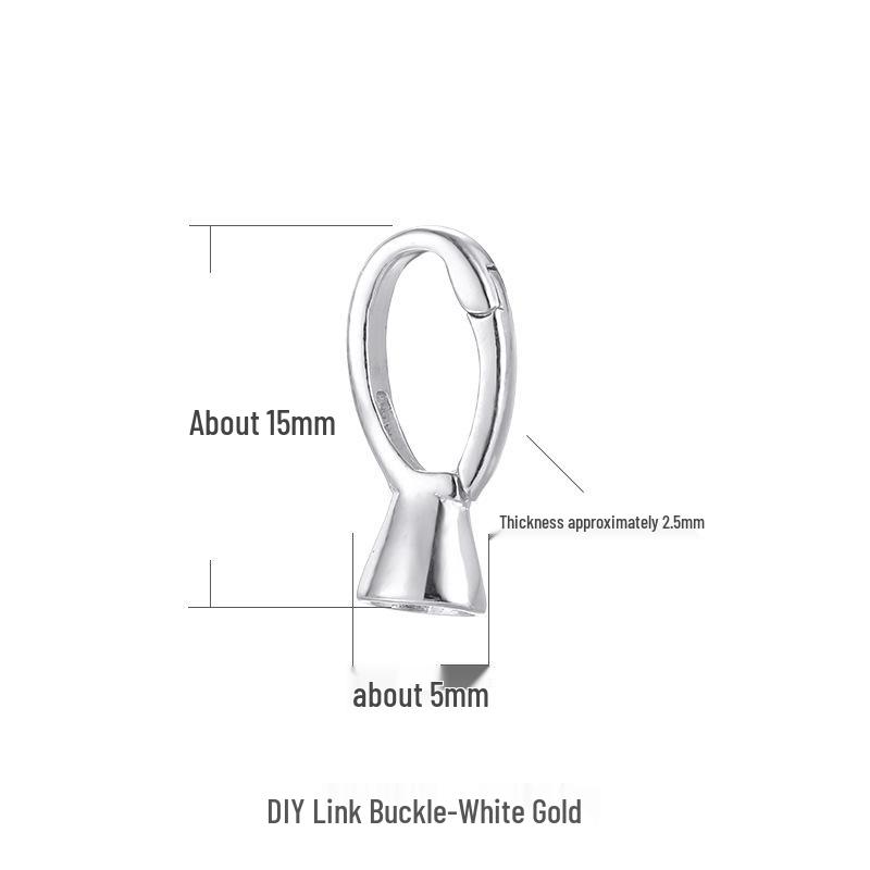 

Застежка-коннектор для жемчужного колье и браслета из стерлингового серебра 925 пробы платиновый