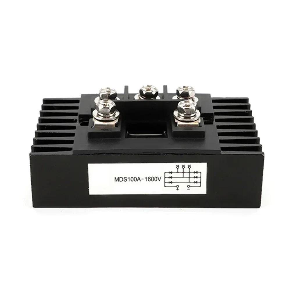 MDS100A Three-Phase Diode Bridge Rectifier Module With Heatsink Efficient Heat Management Three-phase Diode Bridge Rectifier