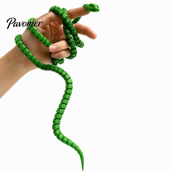 Articulated Snake Figurine 1/3/5Pcs 3D Printed Simulated Toy, Movable Joints Stress Relief Toy for Desktop Decor, Fidget