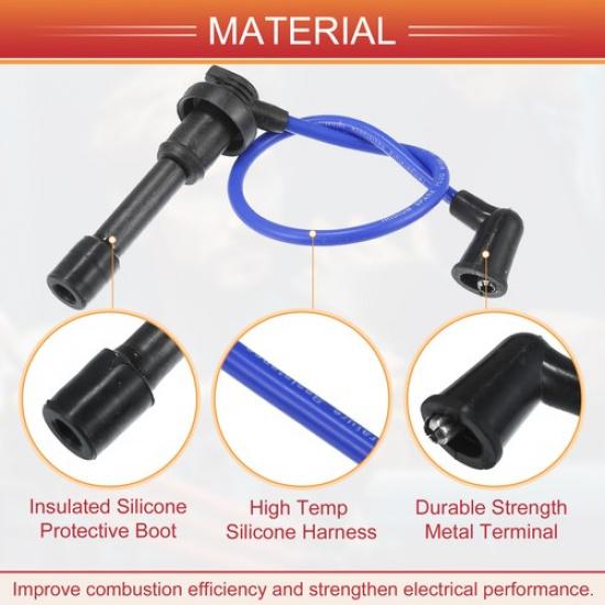 Spark Plug Wire Ignition Coil Cable No.BPE818140A FOUR  for Mazda Miata