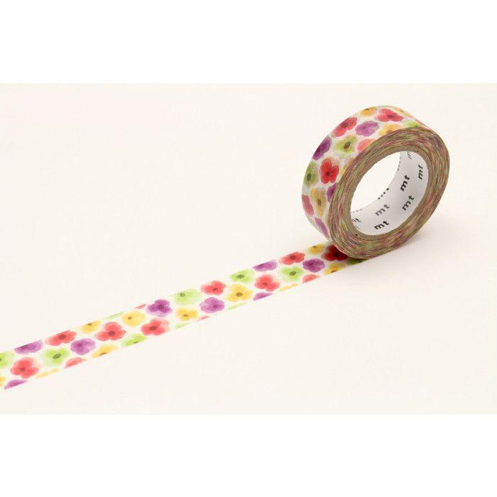 Masking Tape MT EX Watercolor Pansies - Pansy