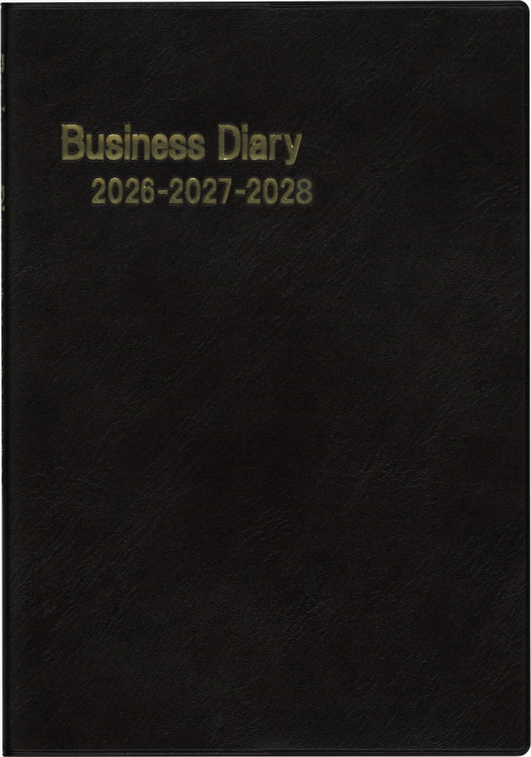 

Hakubunkan 2026 A5 Business Dark 69 January 3-Year Diary, Brown, No. (Starts 2026)