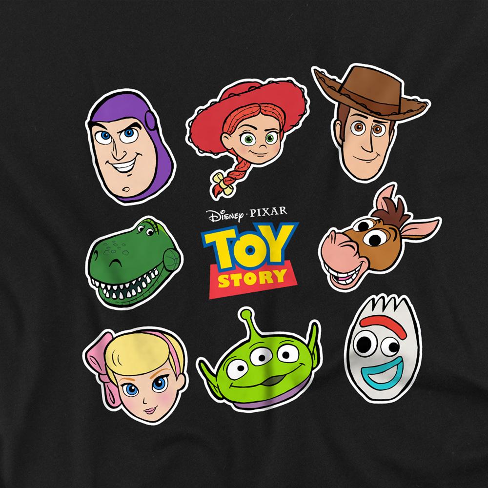 Toy Story Unisex Adult Character Faces Long-Sleeved T-Shirt