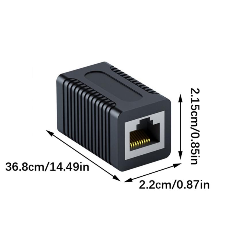 2PCS Shielded RJ45 Couplers Fast Speed Gigabit Ethernet Connectors for CAT6 CAT5 Cables